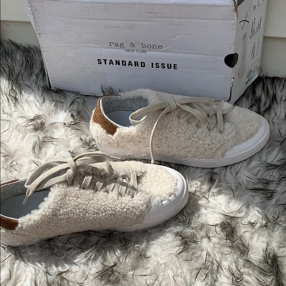 Rag & Bone Standard Issue Shearling Sneakers - Picture 8 of 8